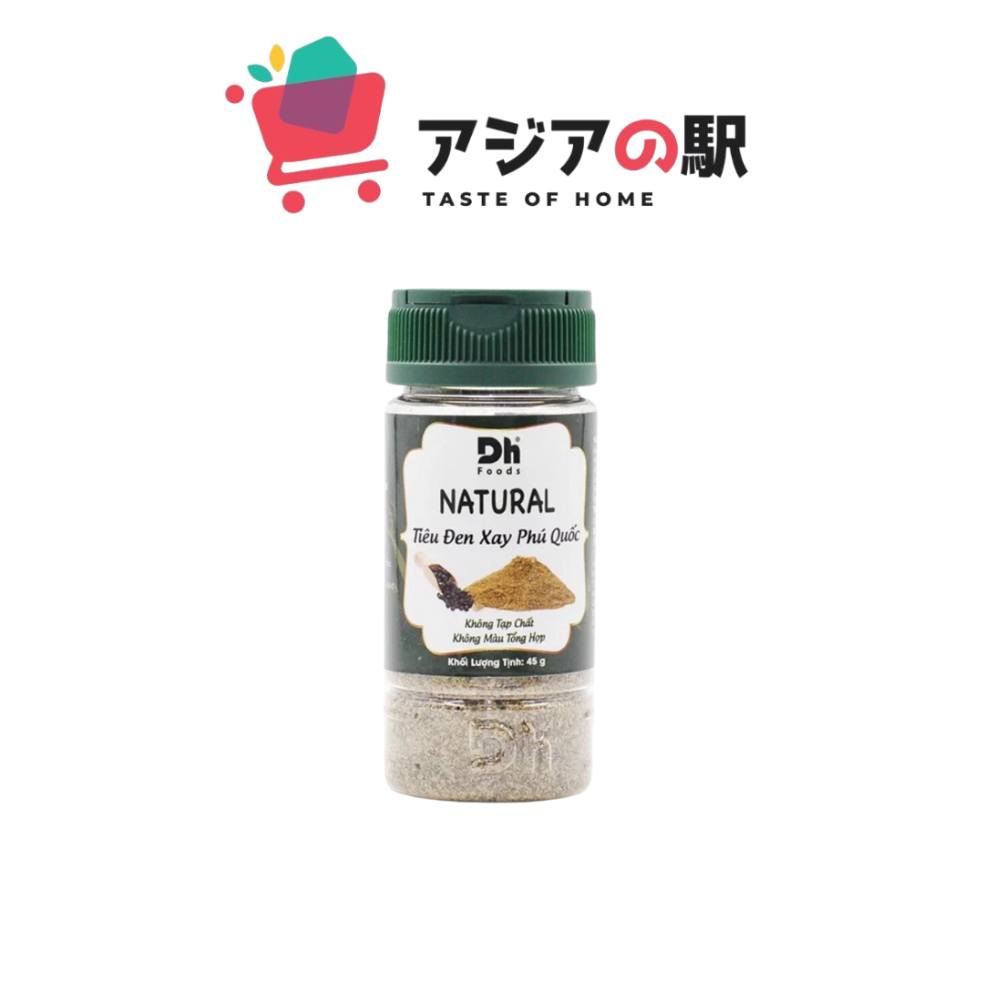 DH FOODS GROUND BLACK PEPPER 45G (BOTTLE)