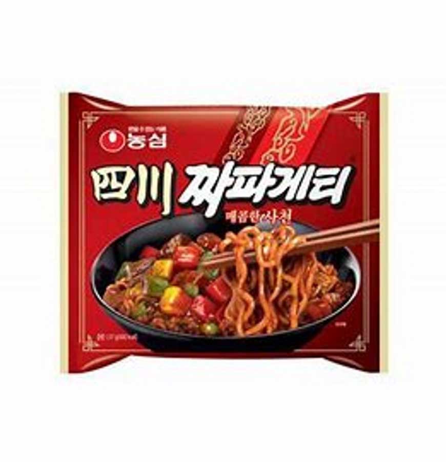 Mì trộn tương đen cay Tứ Xuyên Nongshim Hàn Quốc 137g