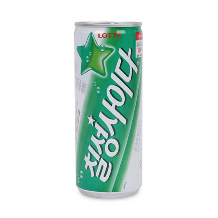 Nước Soda chanh Lotte Chilsung Cider lon 250ml Hàn Quốc