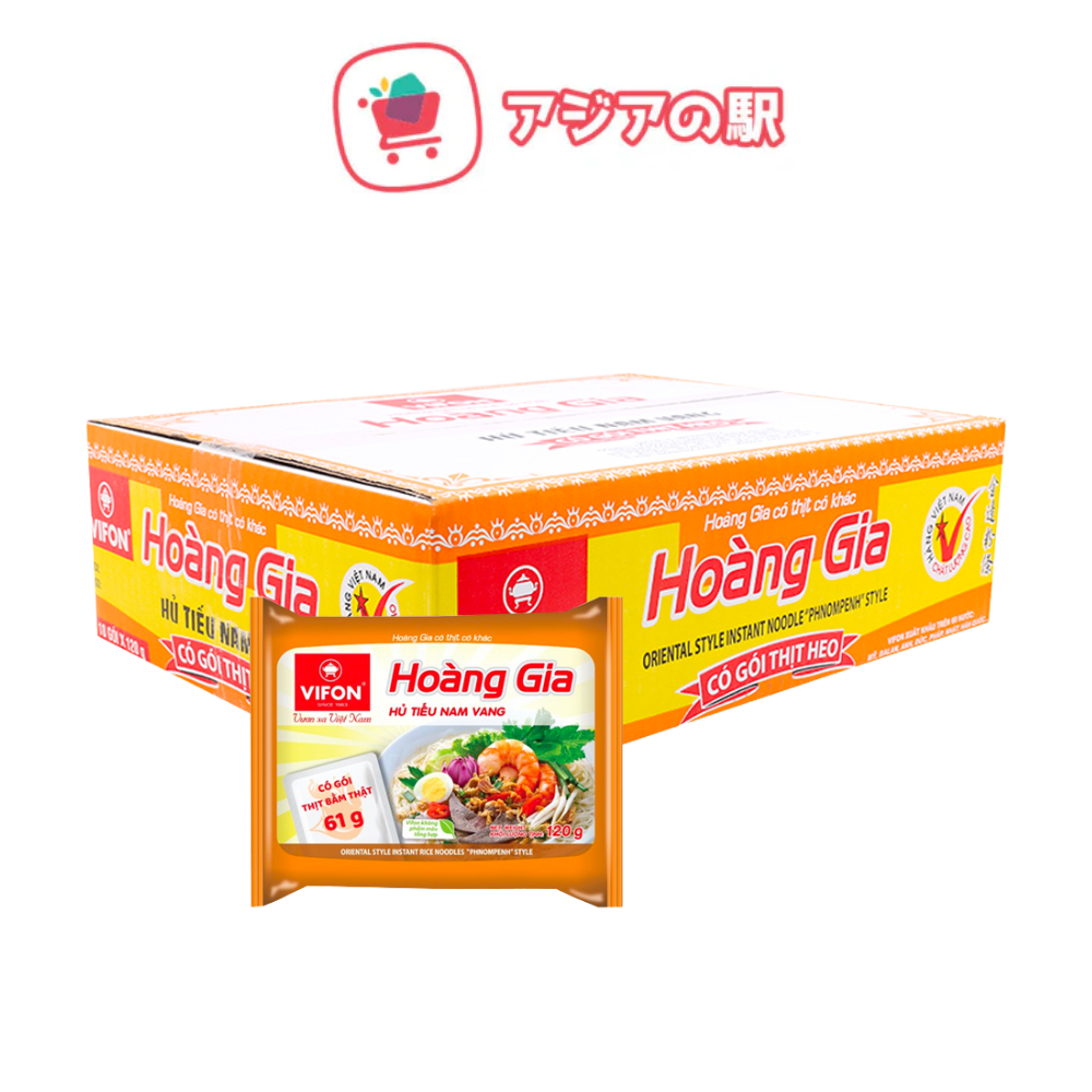 Thùng 18 gói hủ tiếu Nam Vang Vifon Hoàng Gia 120g