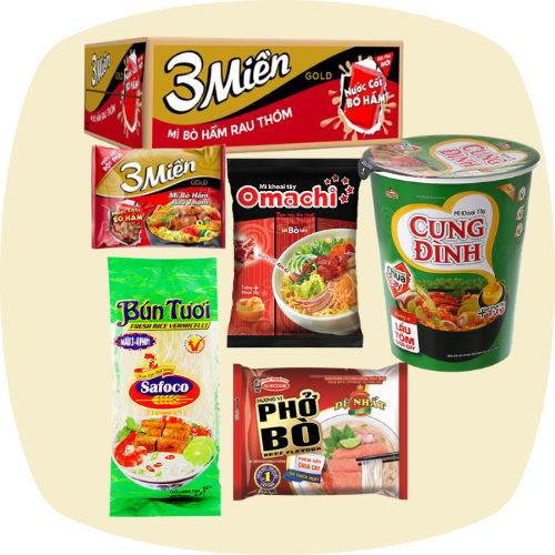Mì - Miến - Bún - Phở