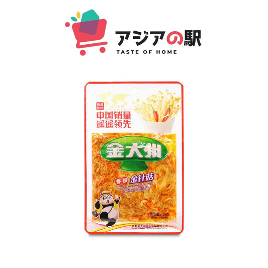 JIN DA ZHOU SPICY ENOKI MUSHROOM SNACK 42G