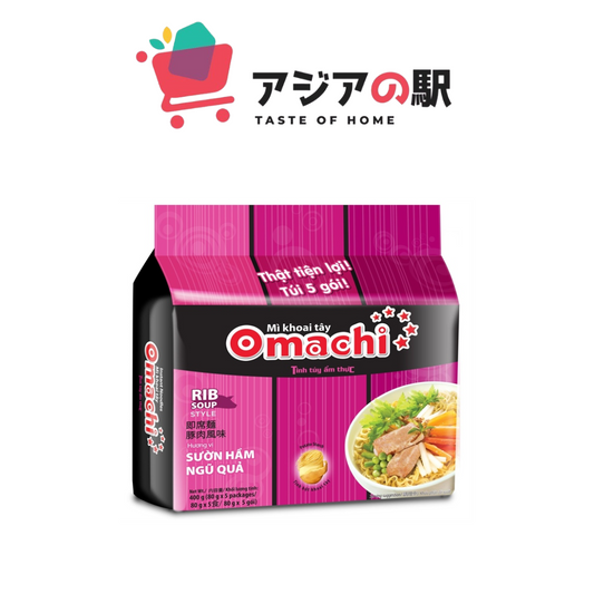 OMACHI INSTANT NOODLES BRAISED PORK RIB FLAVOR 80G (1 PACK = 5 BAGS)
