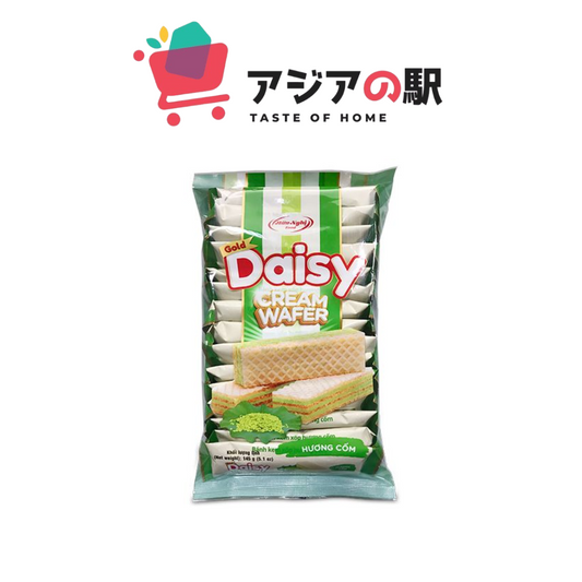 DAISY CREAM WAFERS WITH GREEN BEAN FLAVOR 145G (PACK)