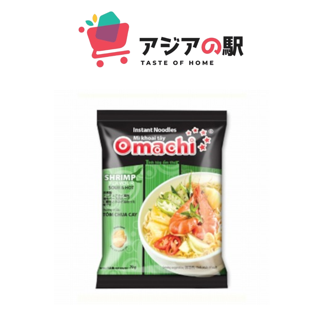 OMACHI Sour Spicy Shrimp Hot Pot Instant Noodles 80g (Packet)