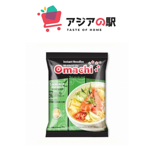 OMACHI Sour Spicy Shrimp Hot Pot Instant Noodles 80g (Packet)