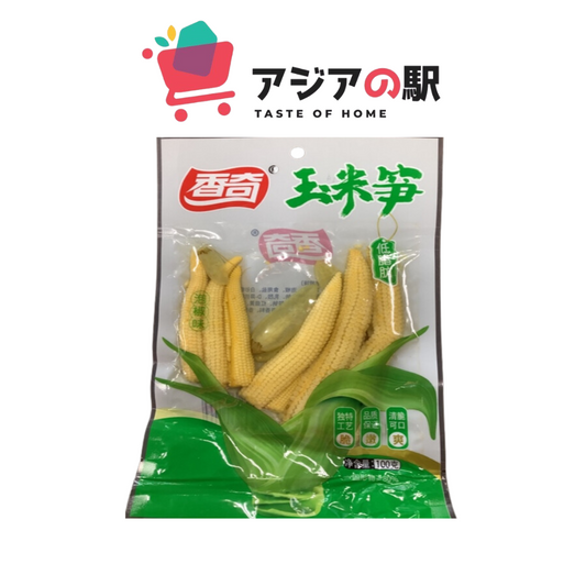 PICKLED BABY CORN WITH GREEN CHILI (PACKET)