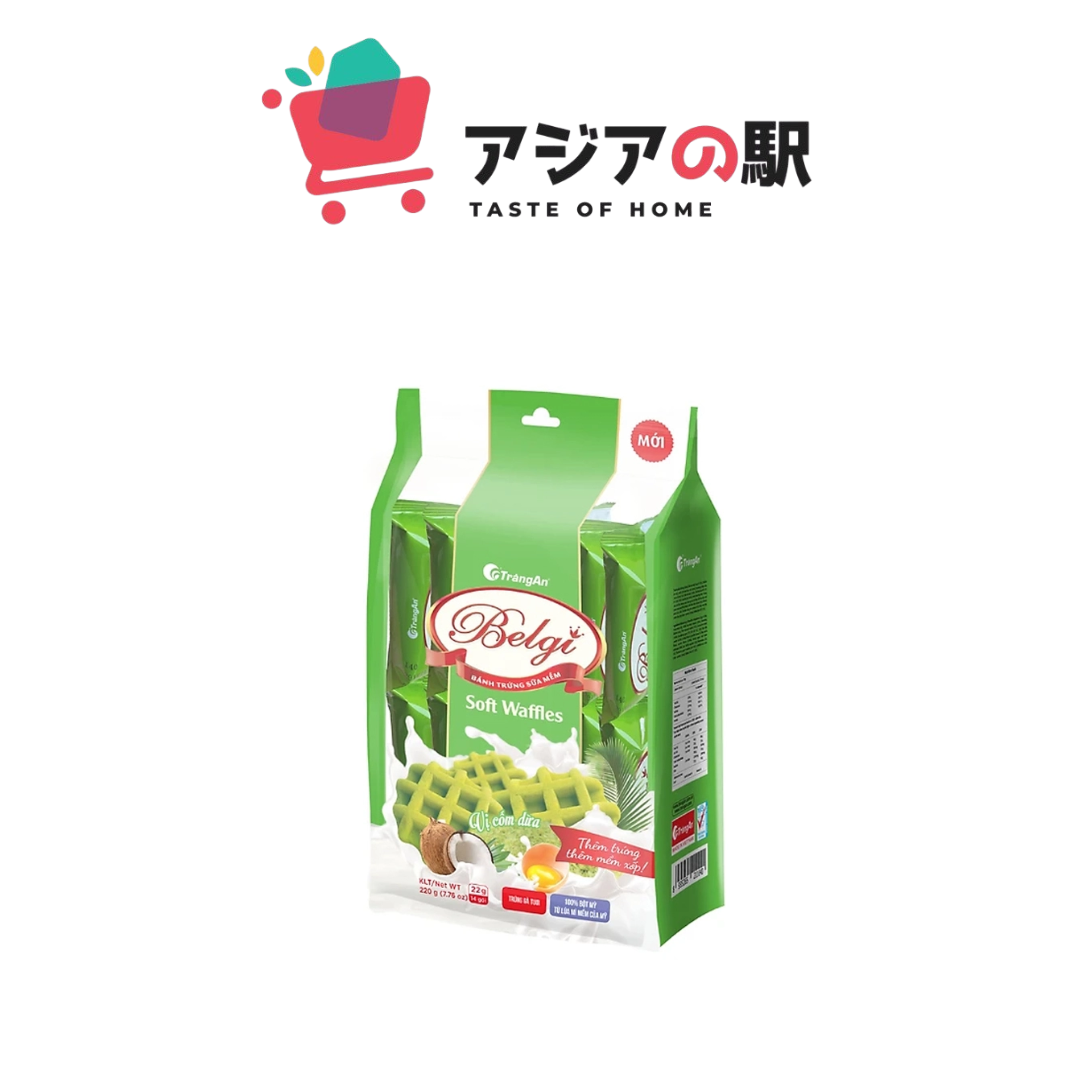BELGI EGG CAKE WITH GREEN RICE FLAVOR 230G