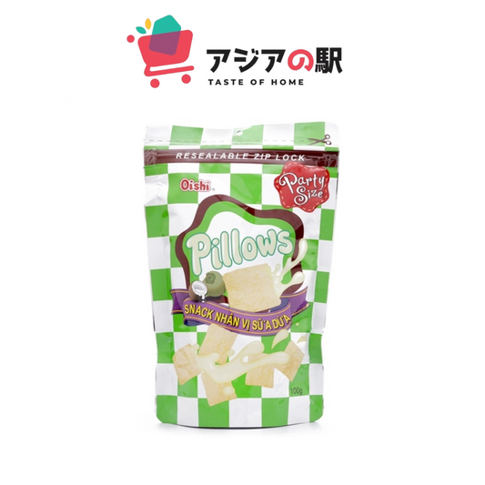OISHI PILLOWS COCONUT MILK FLAVOR SNACK 100G