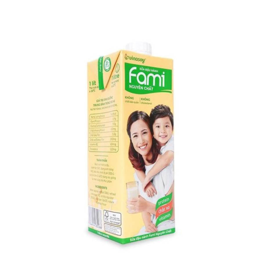 Sữa đậu nành Fami nguyên chất 1L
