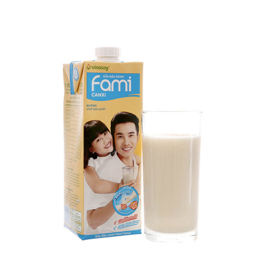 Sữa đậu nành Fami nguyên chất 1000ml