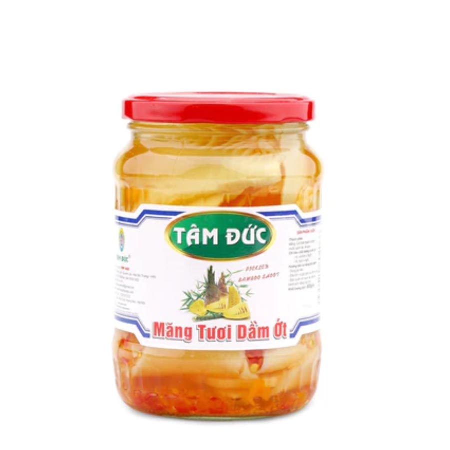 Măng tươi dầm ớt Tâm Đức 800g