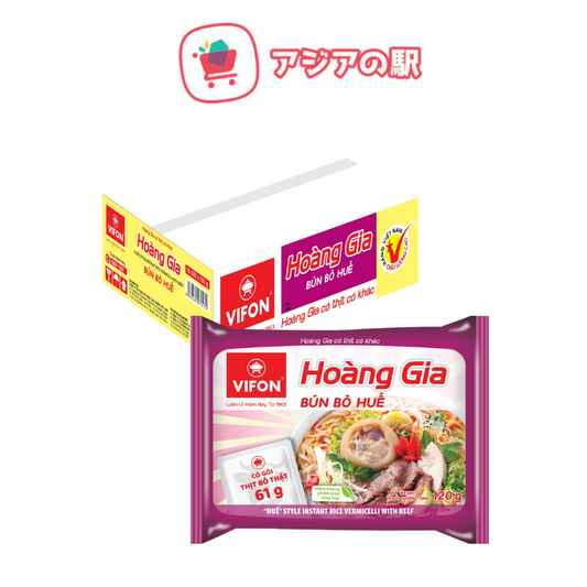 Thùng 18 gói bún bò Huế Vifon Hoàng Gia 120g