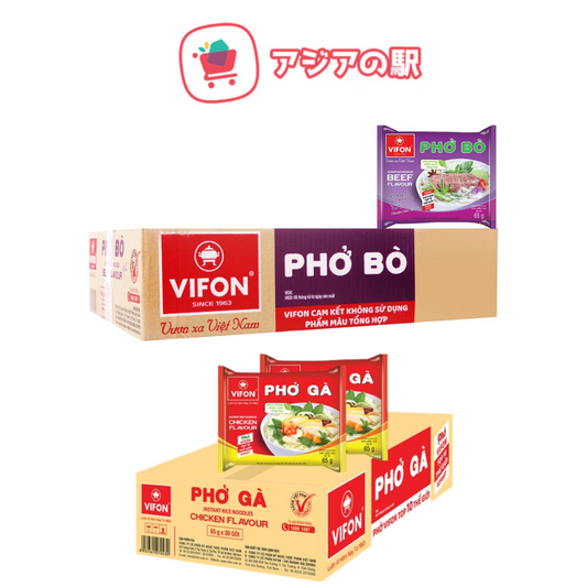 Thùng 30 gói phở bò, gà Vifon 65g